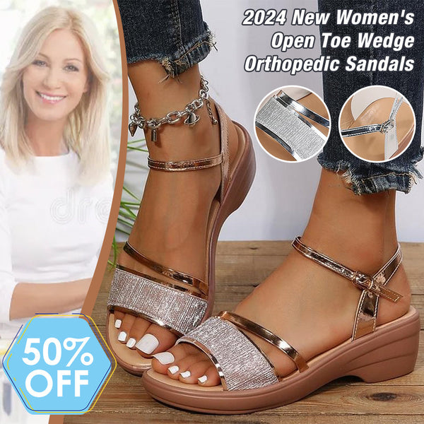 🔥LAST DAY 50% OFF🔥NEW WOMEN'S OPEN TOE WEDGE ORTHOPEDIC SANDALS